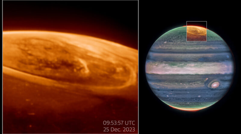 Los telescopios Webb y Hubble observaron a la vez las auroras de Júpiter. Por algún motivo, no vieron lo mismo